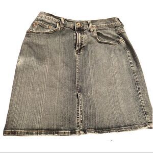 Z Cavaricci Vintage Blue Jean Mini Skirt Size 10